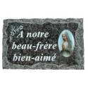 Plaque Cimetiere A Notre Beau-Frere Bien-Aime 9x14 