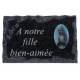 Plaque Cimetiere A Notre Fille Bien-Aimee 9x14 