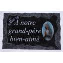 Plaque Cimetiere A Notre Grand-Pere Bien-Aime 9x14 