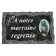 Plaque Cimetiere A Notre Marraine Regrettee 9x14 