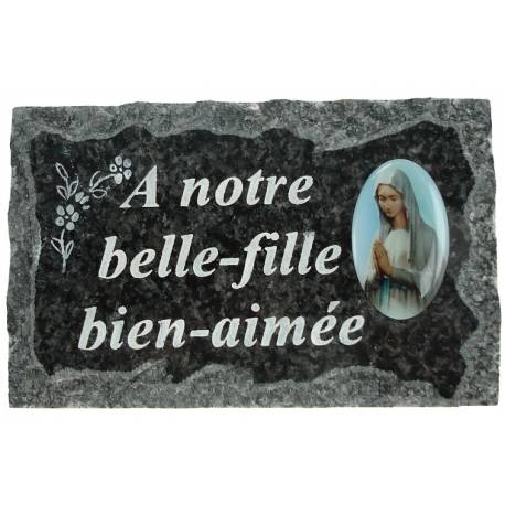 Plaque Cimetiere A Notre Belle-Fille Bien-Aimee 9X14 