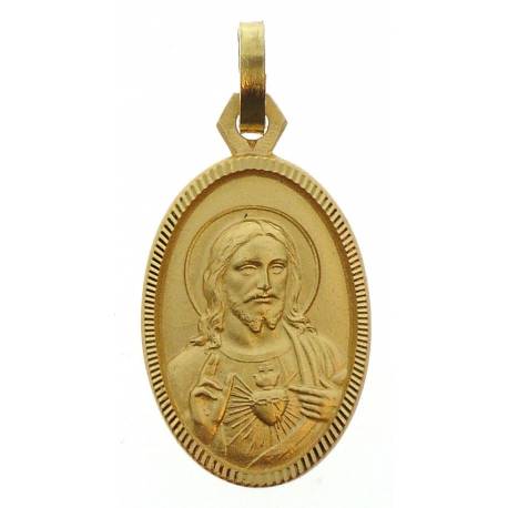 Médaille Sacré Coeur - Métal Doré