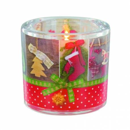 Verre+Chauffe-Plats 6 X 6.5 Kerstmis