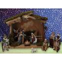 Kerststal + 11 Figuren 9 Cm (22x12x19cm) 