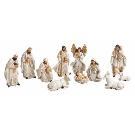 Kerstgroep van 11 figuren - 15 cm 