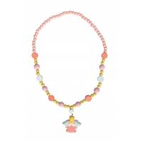 Collier Ange rose pâle Environ 20cm