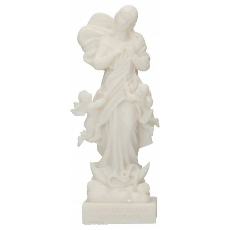 Beeld 17 cm - Alabaster - Maria die de knopen ontwart 