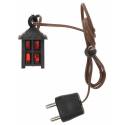 Lantaarn rood 1.5 x 1.5 x H 2 cm 4.5 v 