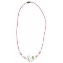 Collier Colombe Rose Environ 20cm