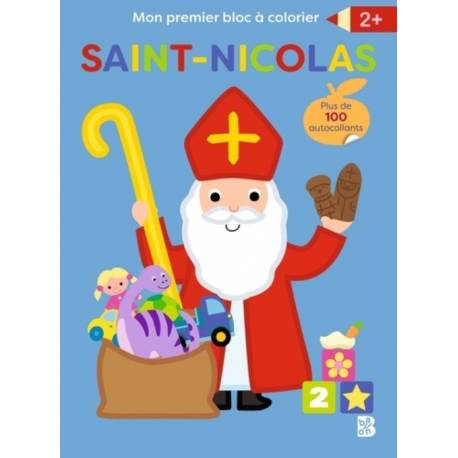 Mon premier bloc à colorier - Saint Nicolas 