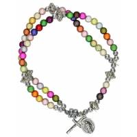 Armband-Rozenkrans Multicolor- Magnetisch slotje 