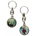 Porte-Clefs Ste Rita / St Christophe 65 X 21 mm