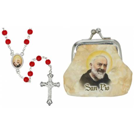 Etui + Chapelet - St P. Pio