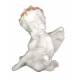 Zittende engel met slak 13 cm Alabaster - 