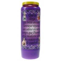 Neuvaine / mauve / parfum de violette "humilité et modestie"