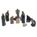 Kerstgroep van 11 figuren - 12 cm 