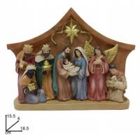 Kerststal met 8 Figuren 15 Cm 