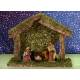 Kerststal + 5 Figuren 05 Cm (14.50 X 5.5 X H 12 Cm) 