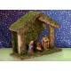 Kerststal + 5 Figuren 05 Cm (14.50 X 5.5 X H 12 Cm) 