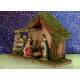 Kerstset : stal (18.5X7X13.5 cm) 5 figuren 7 cm 