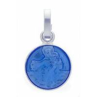 Medaille Scapulier - 10 mm - Email Blauw 