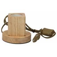 Socquet en bois pour lampe E27