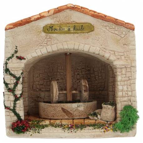 Provencaalse decor Electrische Olie Molen 15 x 15 cm 