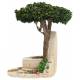 Decor voor santons de Provence Muurfontein met boom 13 x 9 cm 