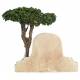 Decor voor santons de Provence Muurfontein met boom 13 x 9 cm 