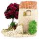 Provencaalse decor Huis met boom 21 x 11 x 10 