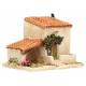 Décor pour santons de Provence Maisonnette et grange 17 x 12 x 12 cm