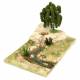 Decor voor santons de Provence Waterval met rivier 32 x 22 cm 