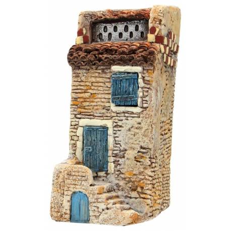 Décor pour santons de Provence - Pigeonnier avec escalier - 8 x 13 x H 20 cm