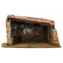 Santons De Provence Stal dak open - 26 x 16 x H 14 cm 