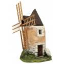 Décor pour santons de Provence - Moulin SANS moteur - 16 x 16 x H 30 cm