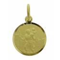 Medaille H Kristoffel - 14 mm - Verguld 