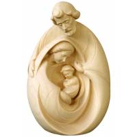 Sainte Famille en bois sculpté - 07 cm - bois naturel