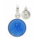 Medaille Altijddur. Bijst / H Hart - 10 mm - Email Blauw 