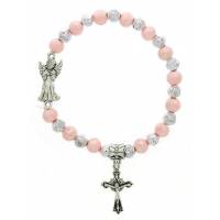 Bracelet-Dizainier Ange - Rose + Roses agtées