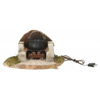 Accessoire de crèche feu de camp - pour transfo - 14x9xH9 cm