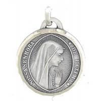 Medaille 18 mm Ave Maria - Met. verzilverd 