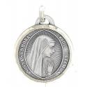 Médaille 18 mm Ave Maria - Métal argenté