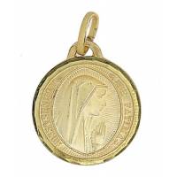 Medaille 18 mm Ave Maria - Met. verguld 