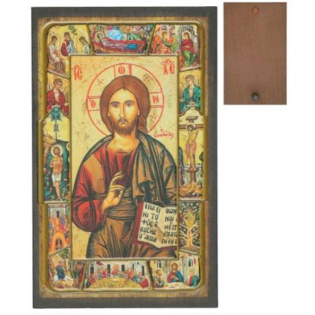 Ikoon - 12 X 7.5 cm - Pantocrator 