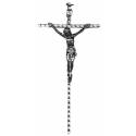 Croix Murale - 21 cm - Métal Nickelé