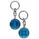 Sleutelhanger - H Benedictus 30 mm - Email blauw 