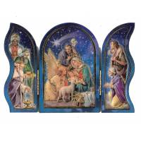 Triptyque 13 X H09 cm - Nativité - Anges