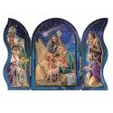 Triptyque 13 X H09 cm - Nativité - Anges