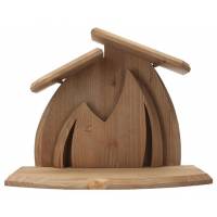 Cabane moderne en bois (32 x 16 x 24cm) pour personnages de 12-13 cm