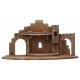 Cabane moderne en bois peint (60 x 34 x 30cm) pour personnages de 12 cm